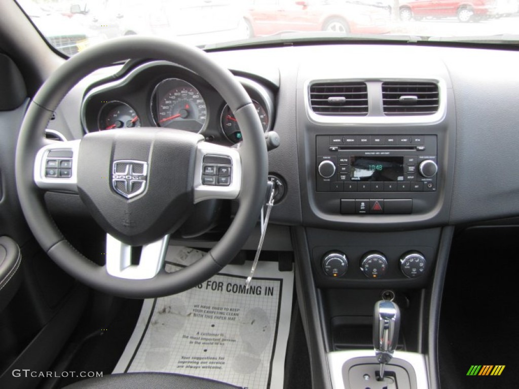 2012 Dodge Avenger SXT Black Dashboard Photo #53606871