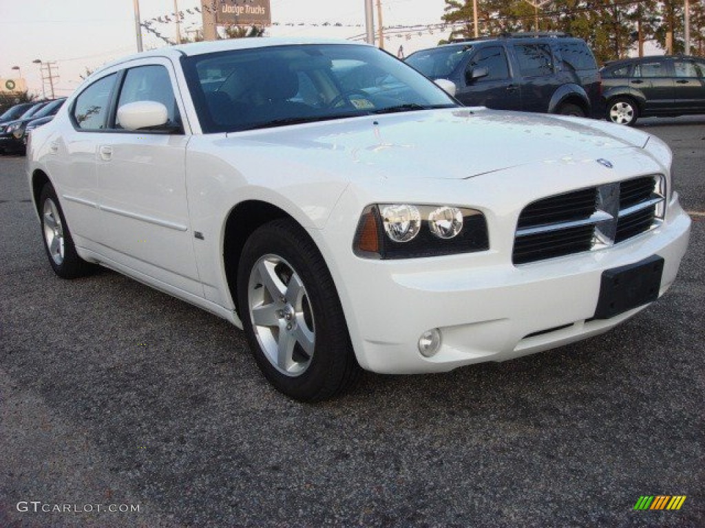 2010 Charger SXT - Stone White / Dark Slate Gray photo #6