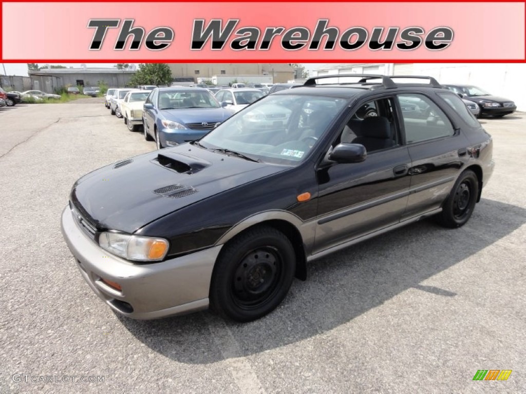 1999 Impreza Outback Sport - Black Pearl Metallic / Gray photo #1