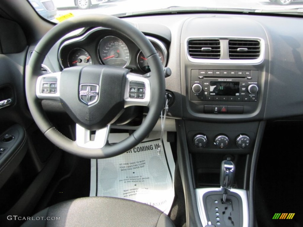 2012 Dodge Avenger SXT Black Dashboard Photo #53607414