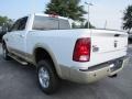 2012 Bright White Dodge Ram 2500 HD Laramie Longhorn Crew Cab 4x4  photo #2