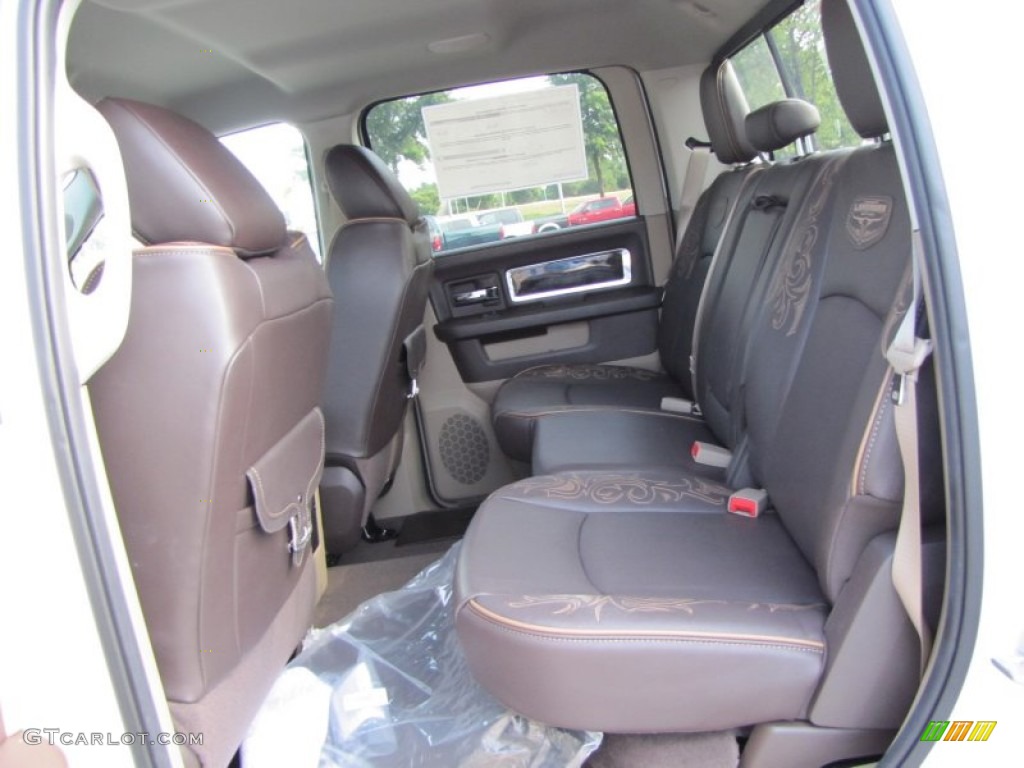 Light Pebble Beige/Bark Brown Interior 2012 Dodge Ram 2500 HD Laramie Longhorn Crew Cab 4x4 Photo #53607970