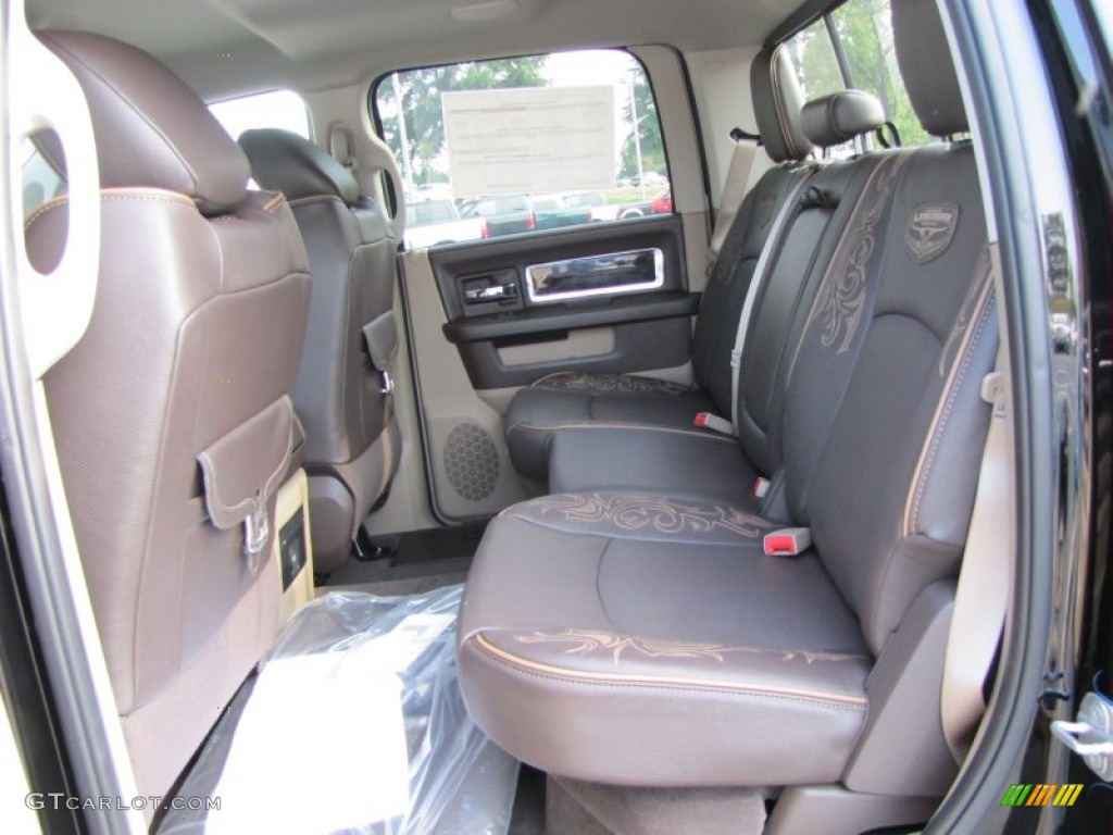 Light Pebble Beige/Bark Brown Interior 2012 Dodge Ram 2500 HD Laramie Longhorn Crew Cab 4x4 Photo #53608404