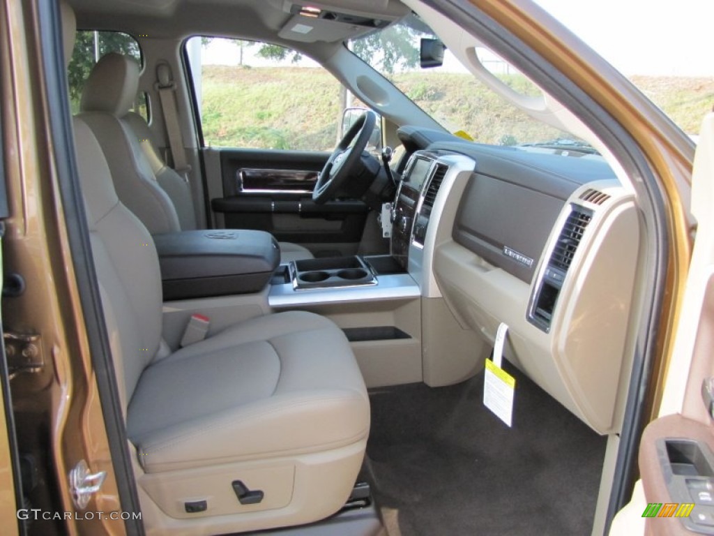 2012 Ram 2500 HD Laramie Crew Cab 4x4 - Saddle Brown Pearl / Light Pebble Beige/Bark Brown photo #9