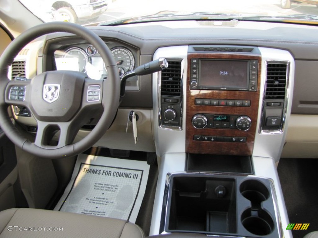 2012 Ram 2500 HD Laramie Crew Cab 4x4 - Saddle Brown Pearl / Light Pebble Beige/Bark Brown photo #10