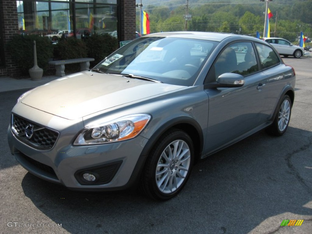 2012 C30 T5 - Chameleon Blue Metallic / Off Black photo #2