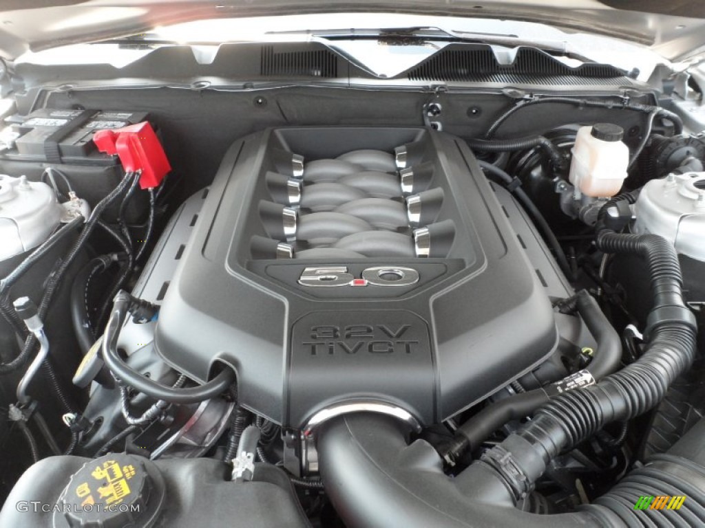 2012 Ford Mustang GT Coupe 5.0 Liter DOHC 32-Valve Ti-VCT V8 Engine Photo #53609151