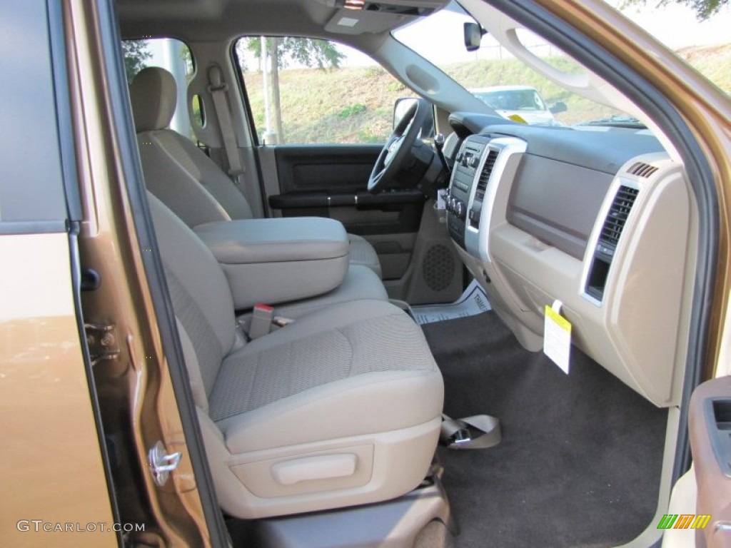 Light Pebble Beige/Bark Brown Interior 2012 Dodge Ram 2500 HD SLT Crew Cab 4x4 Photo #53609607