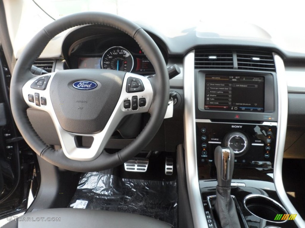 2012 Ford Edge Sport Charcoal Black/Silver Smoke Metallic Dashboard Photo #53609784