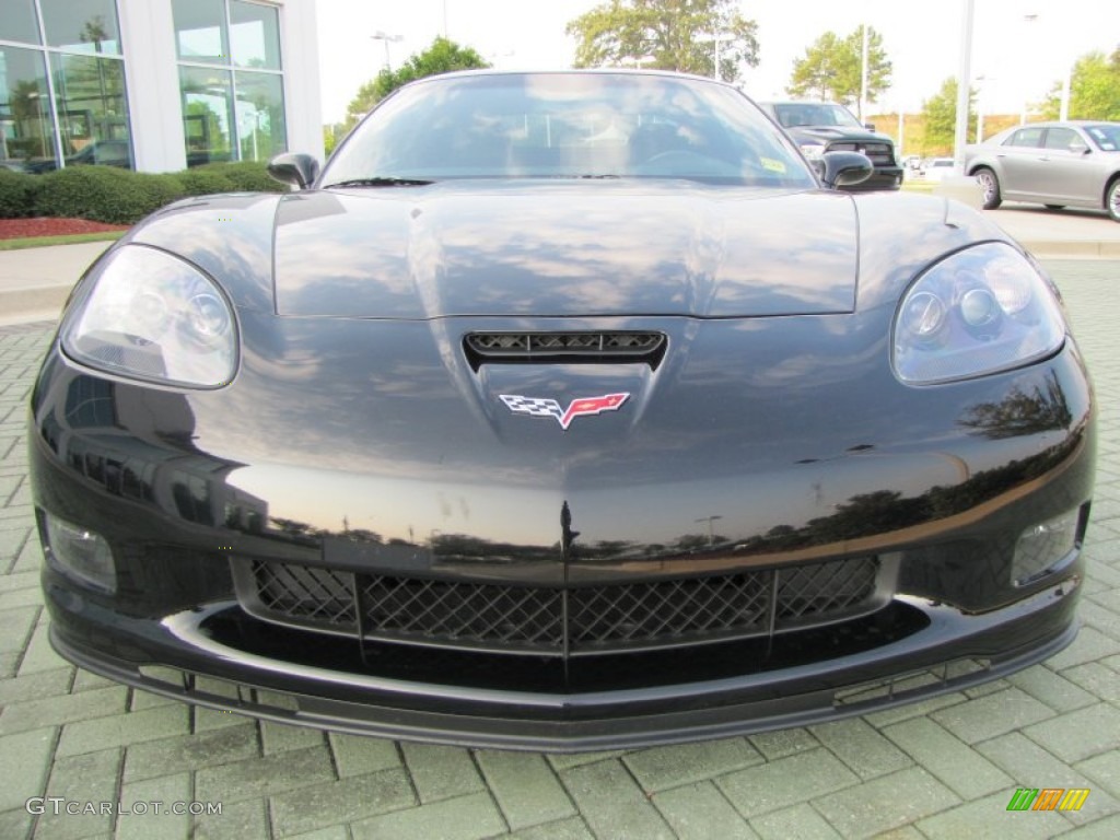 2010 Corvette Grand Sport Coupe - Black / Titanium Gray photo #8