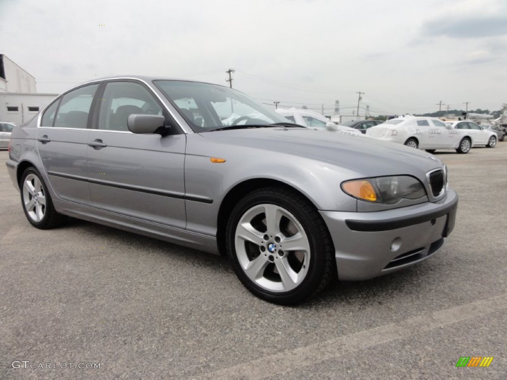 2004 3 Series 330xi Sedan - Silver Grey Metallic / Black photo #5