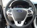 Charcoal Black/Silver Smoke Metallic Steering Wheel Photo for 2012 Ford Edge #53609853