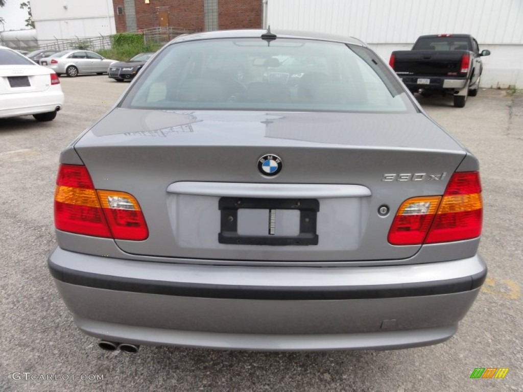 2004 3 Series 330xi Sedan - Silver Grey Metallic / Black photo #9