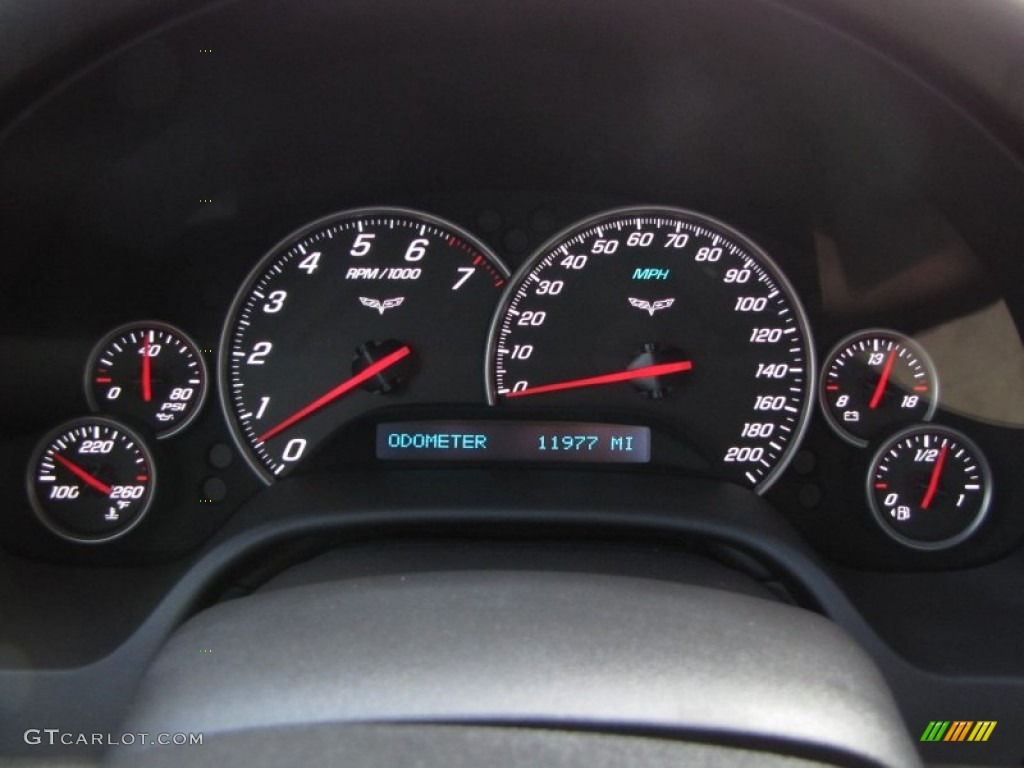 2010 Chevrolet Corvette Grand Sport Coupe Gauges Photo #53609961