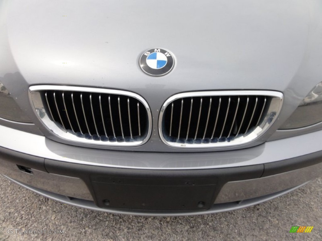 2004 3 Series 330xi Sedan - Silver Grey Metallic / Black photo #34