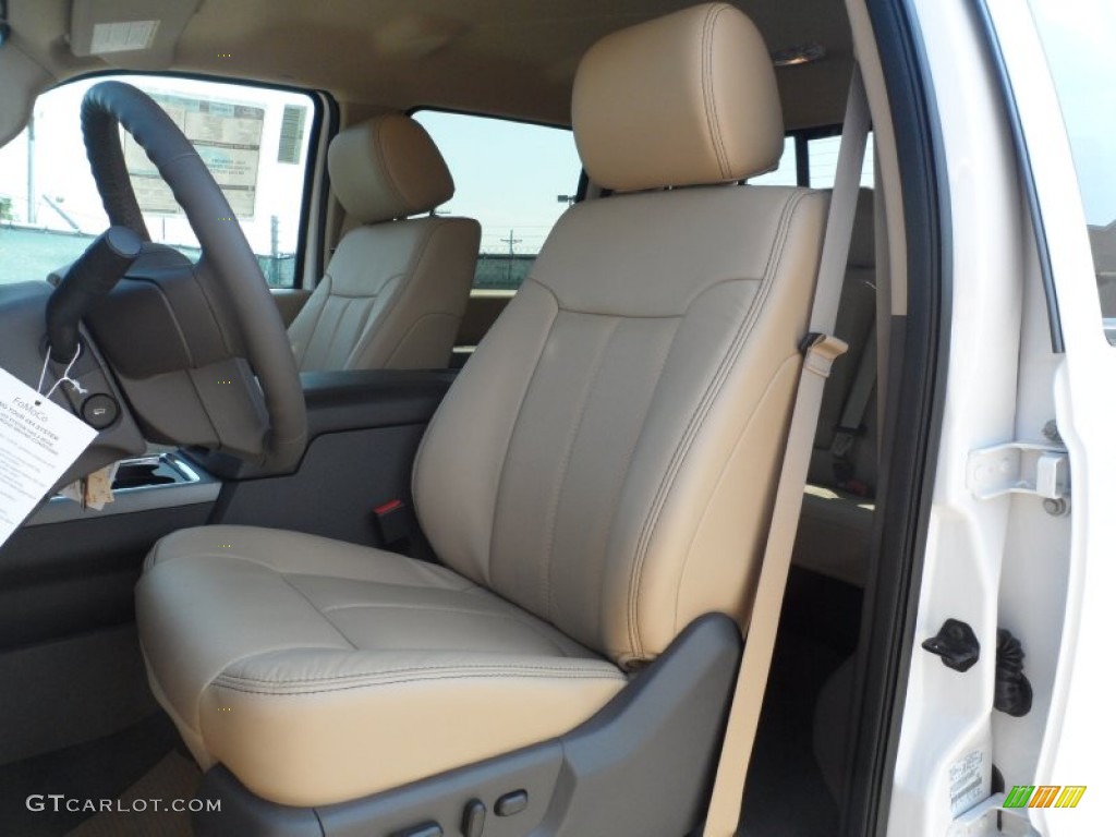 Adobe Interior 2012 Ford F250 Super Duty Lariat Crew Cab 4x4 Photo #53610772