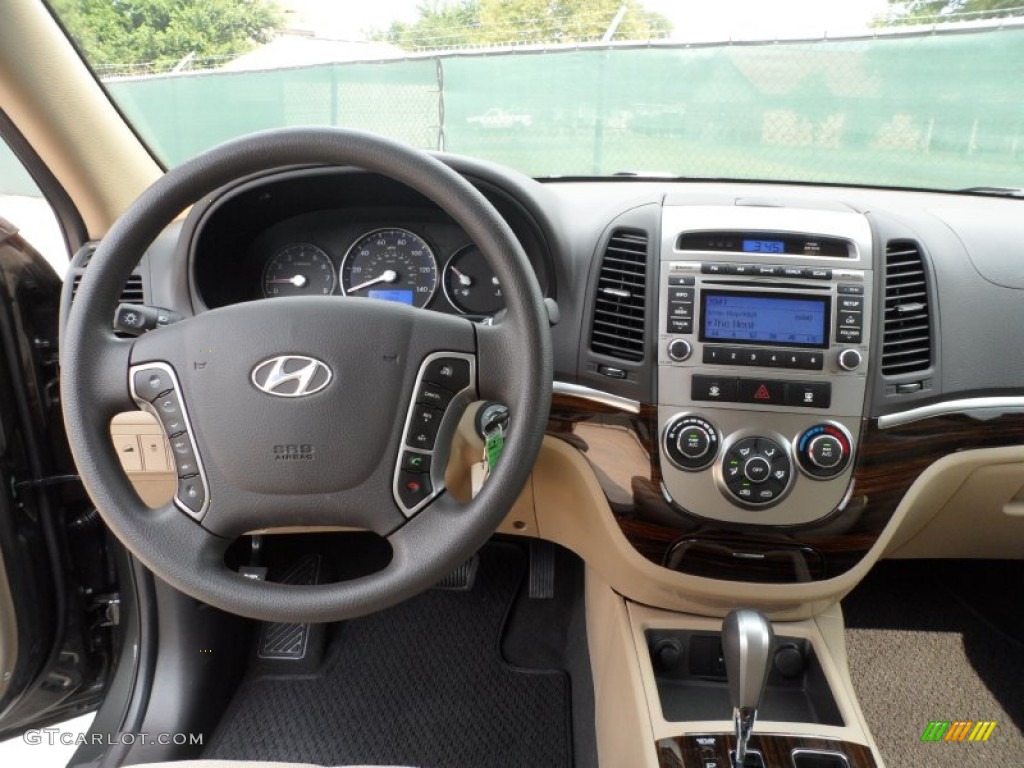 2012 Hyundai Santa Fe GLS Beige Dashboard Photo #53611308