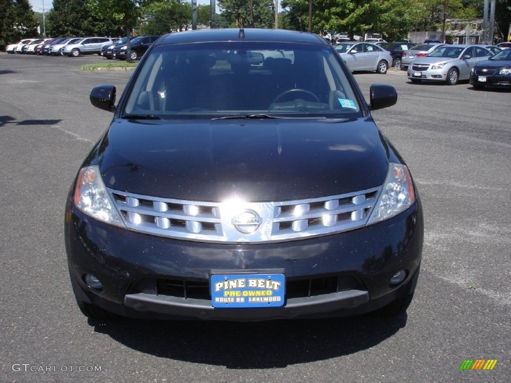 2004 Murano SE AWD - Super Black / Charcoal photo #2