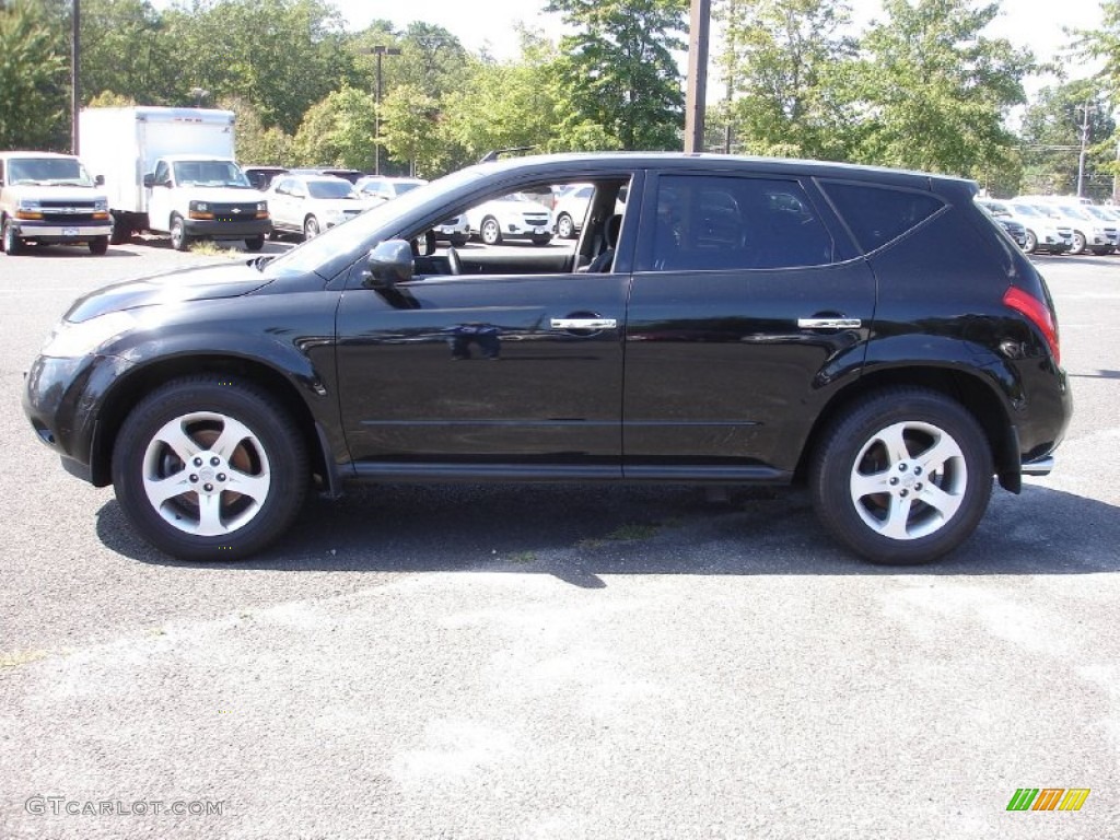 2004 Murano SE AWD - Super Black / Charcoal photo #9