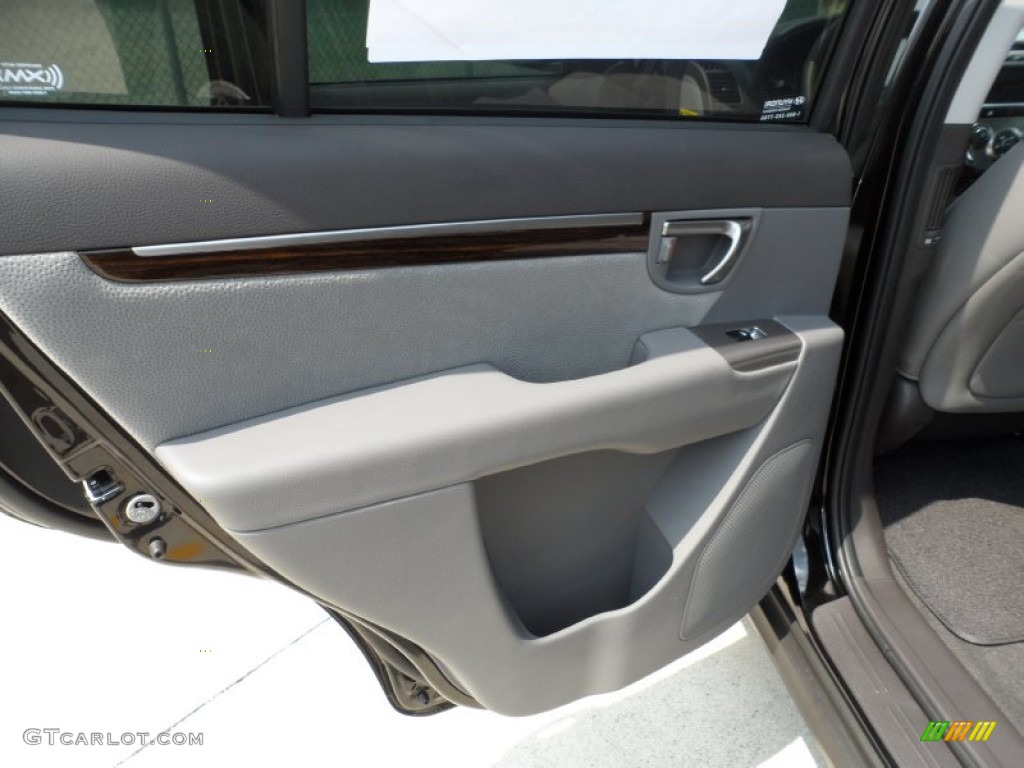 2012 Hyundai Santa Fe SE V6 Gray Door Panel Photo #53611797