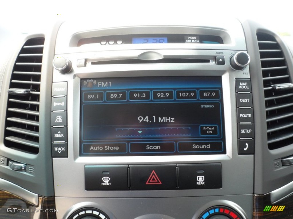 2012 Hyundai Santa Fe SE V6 Audio System Photo #53611911