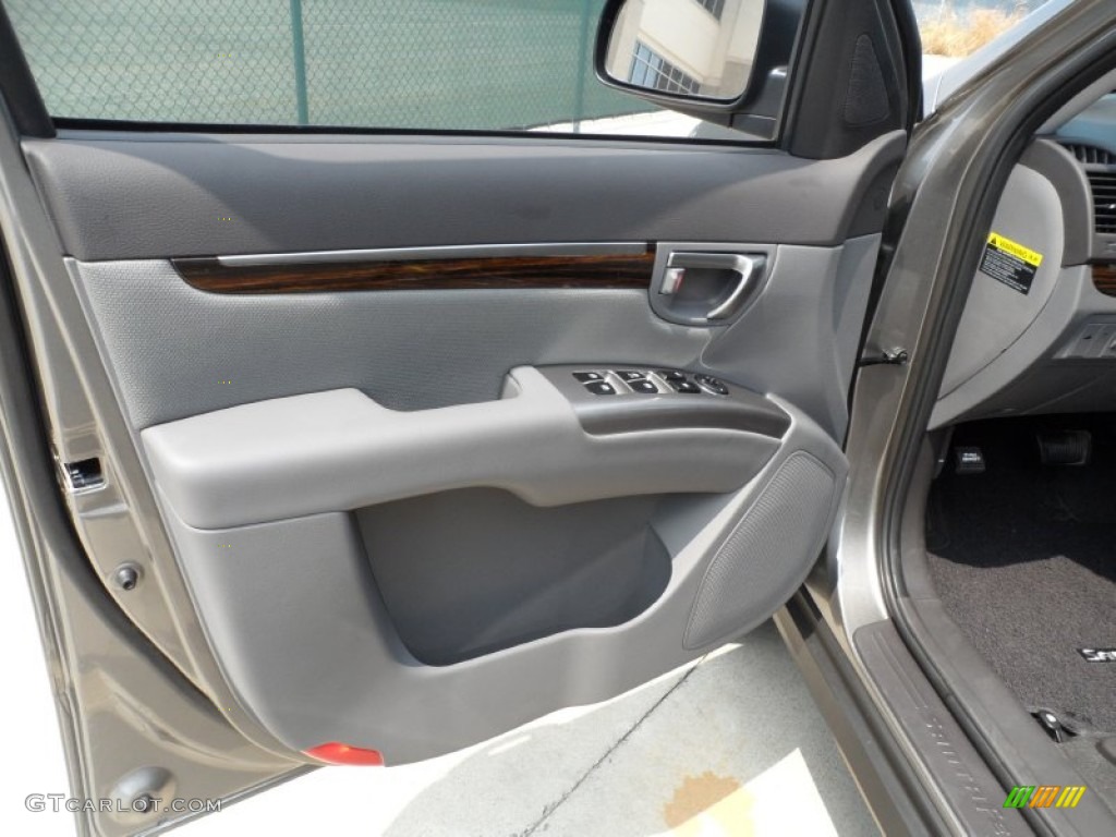 2012 Hyundai Santa Fe GLS Gray Door Panel Photo #53612341