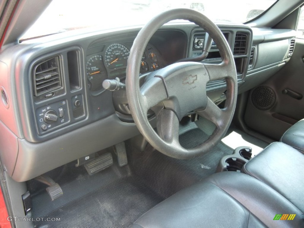 2005 Chevrolet Silverado 1500 LS Extended Cab Medium Gray Dashboard Photo #53612342