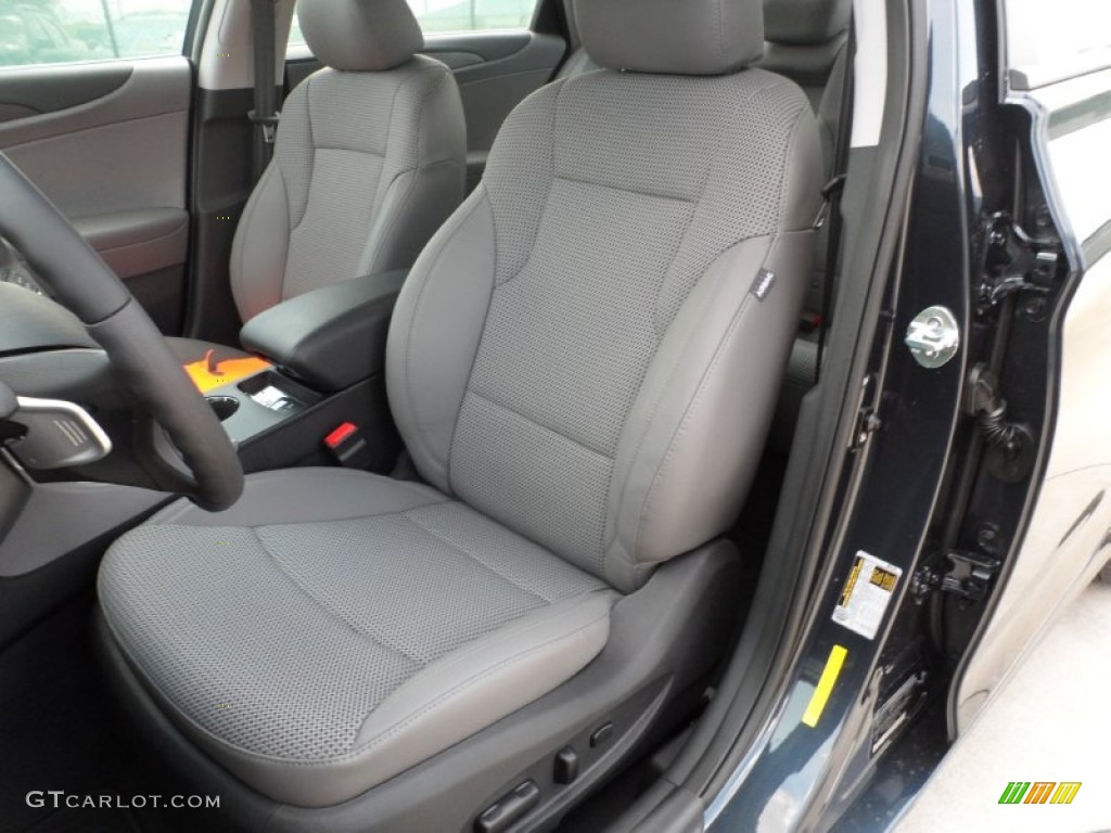 Gray Interior 2012 Hyundai Sonata SE Photo #53612811