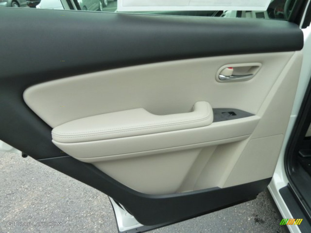 2011 CX-9 Touring AWD - Crystal White Pearl Mica / Sand photo #16