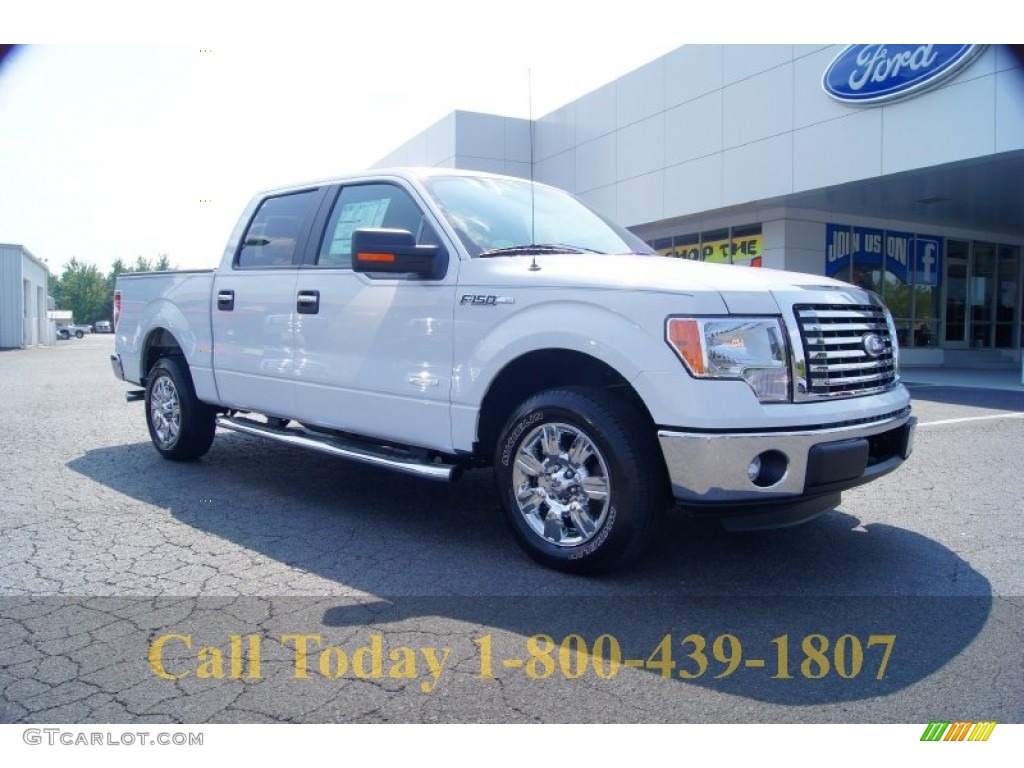 2011 F150 XLT SuperCrew - Oxford White / Steel Gray photo #1