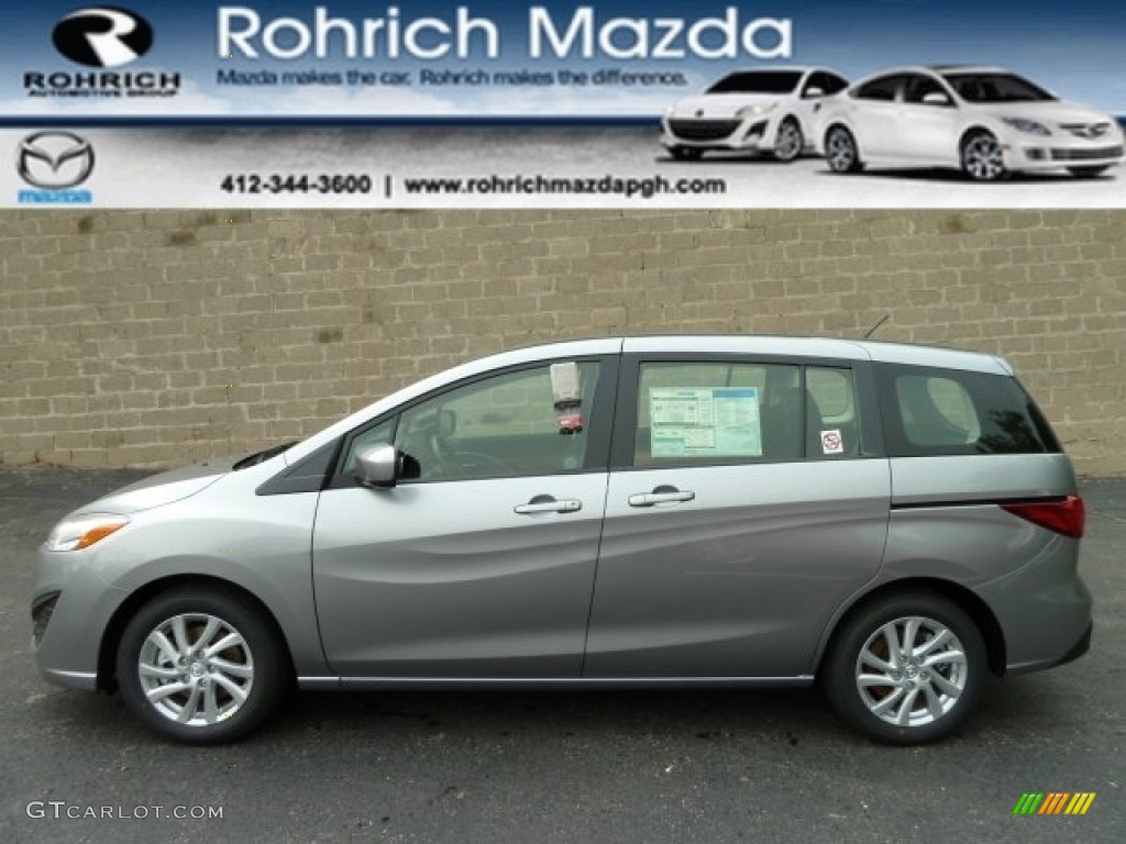 2012 MAZDA5 Sport - Liquid Silver Metallic / Black photo #1