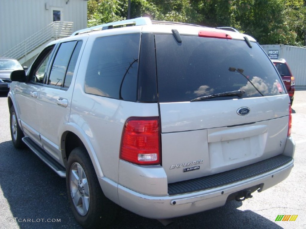 2004 Explorer Limited 4x4 - Silver Birch Metallic / Midnight Grey photo #6