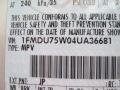 JP: Silver Birch Metallic 2004 Ford Explorer Limited 4x4 Color Code