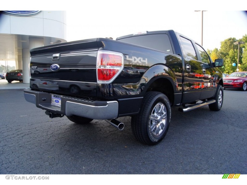 2011 F150 XLT SuperCrew 4x4 - Ebony Black / Pale Adobe photo #3