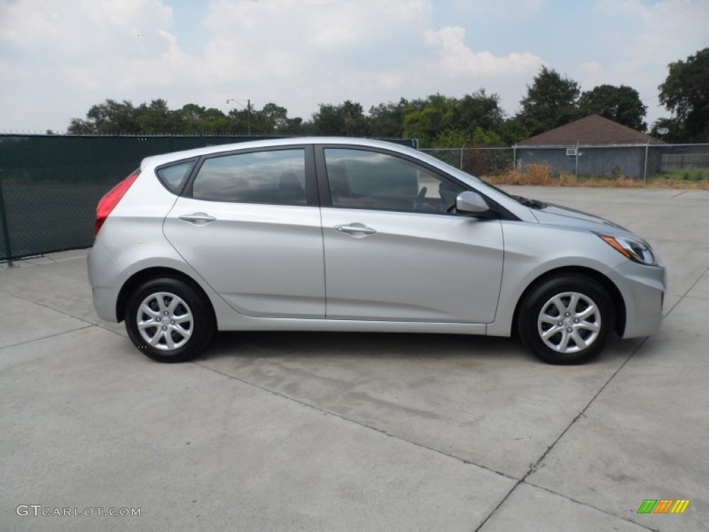 Ironman Silver 2012 Hyundai Accent GS 5 Door Exterior Photo #53614672