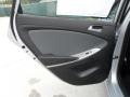 Black 2012 Hyundai Accent GS 5 Door Door Panel