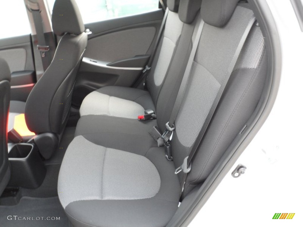 Black Interior 2012 Hyundai Accent GS 5 Door Photo #53614890