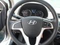 Black 2012 Hyundai Accent GS 5 Door Steering Wheel