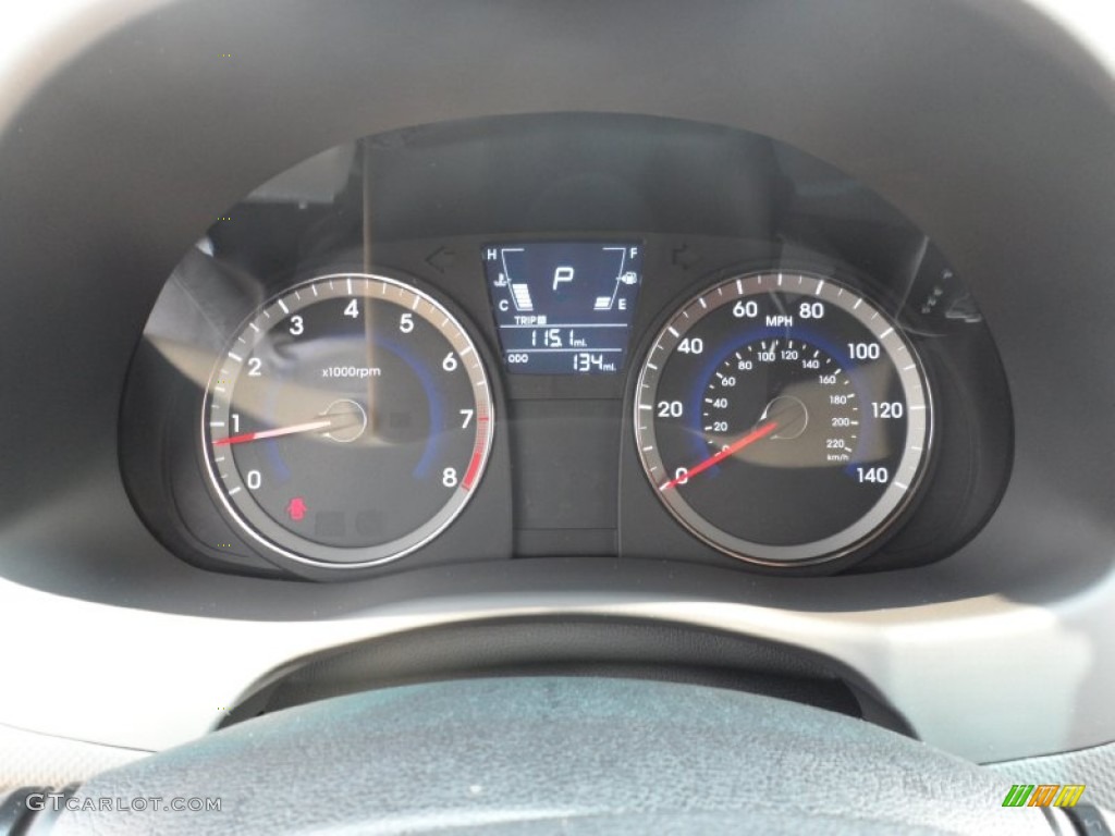 2012 Hyundai Accent GS 5 Door Gauges Photo #53615034