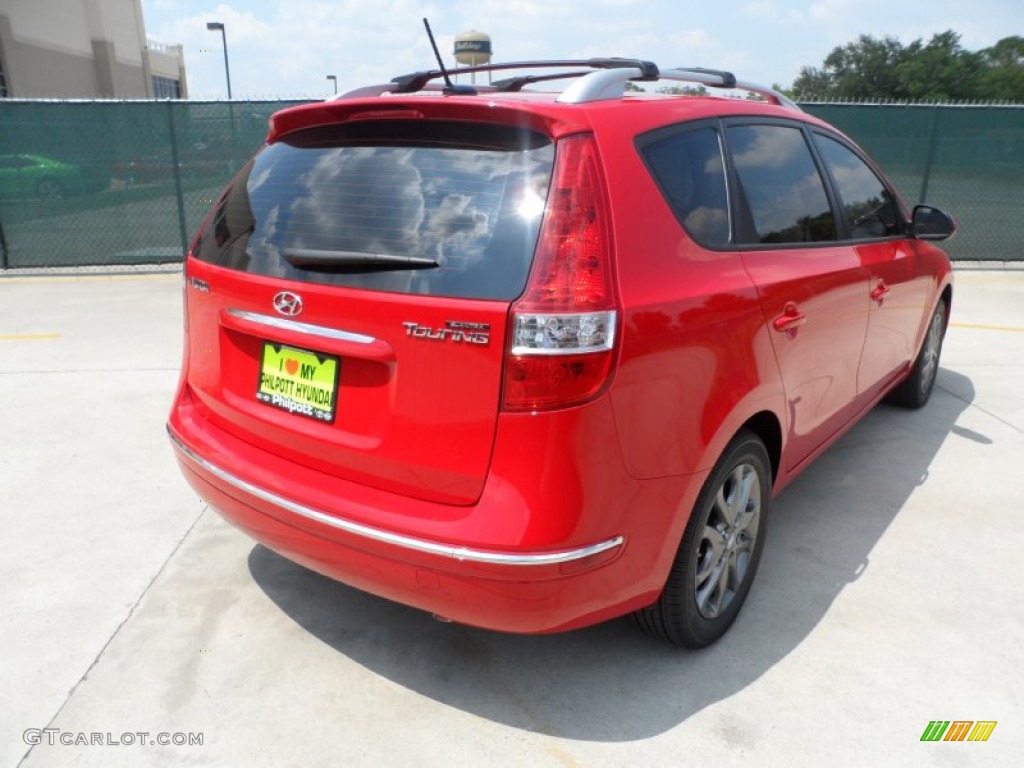 2012 Elantra GLS Touring - Chilipepper Red / Beige photo #3
