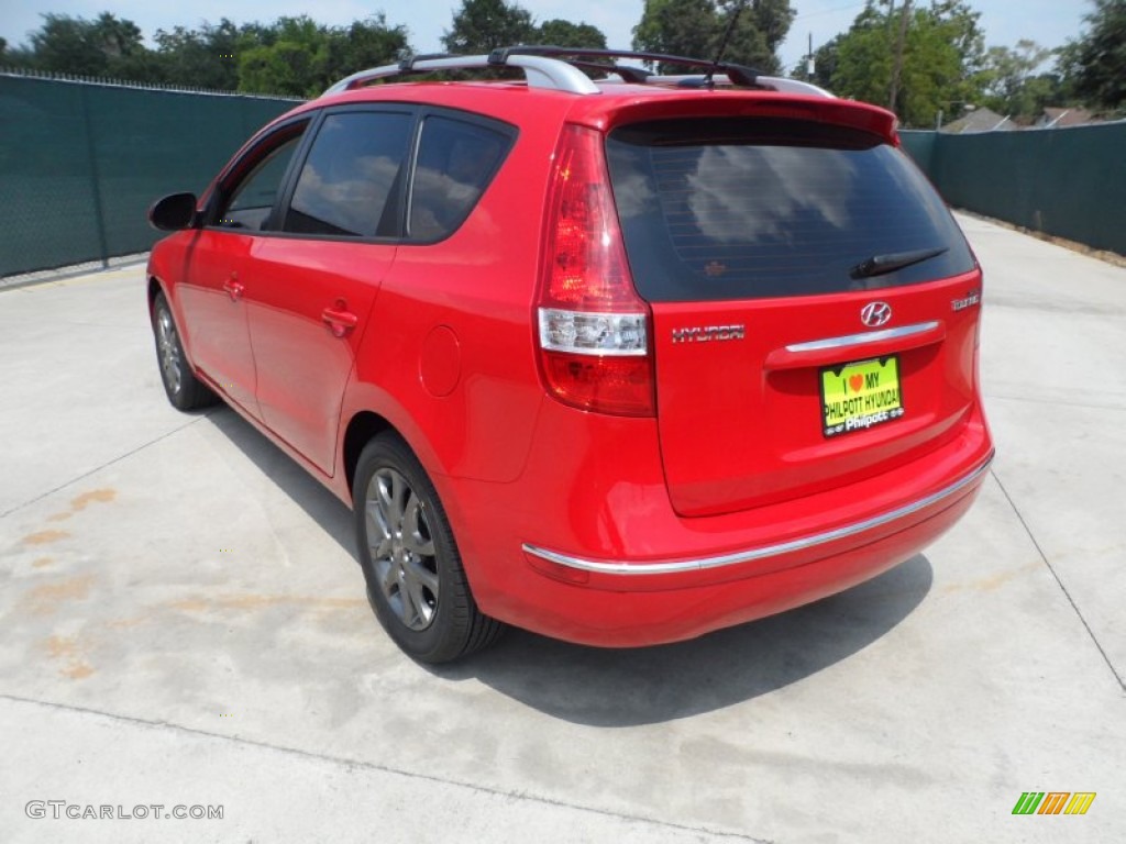 2012 Elantra GLS Touring - Chilipepper Red / Beige photo #5