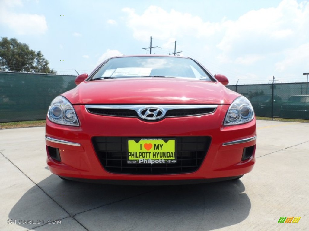 2012 Elantra GLS Touring - Chilipepper Red / Beige photo #9