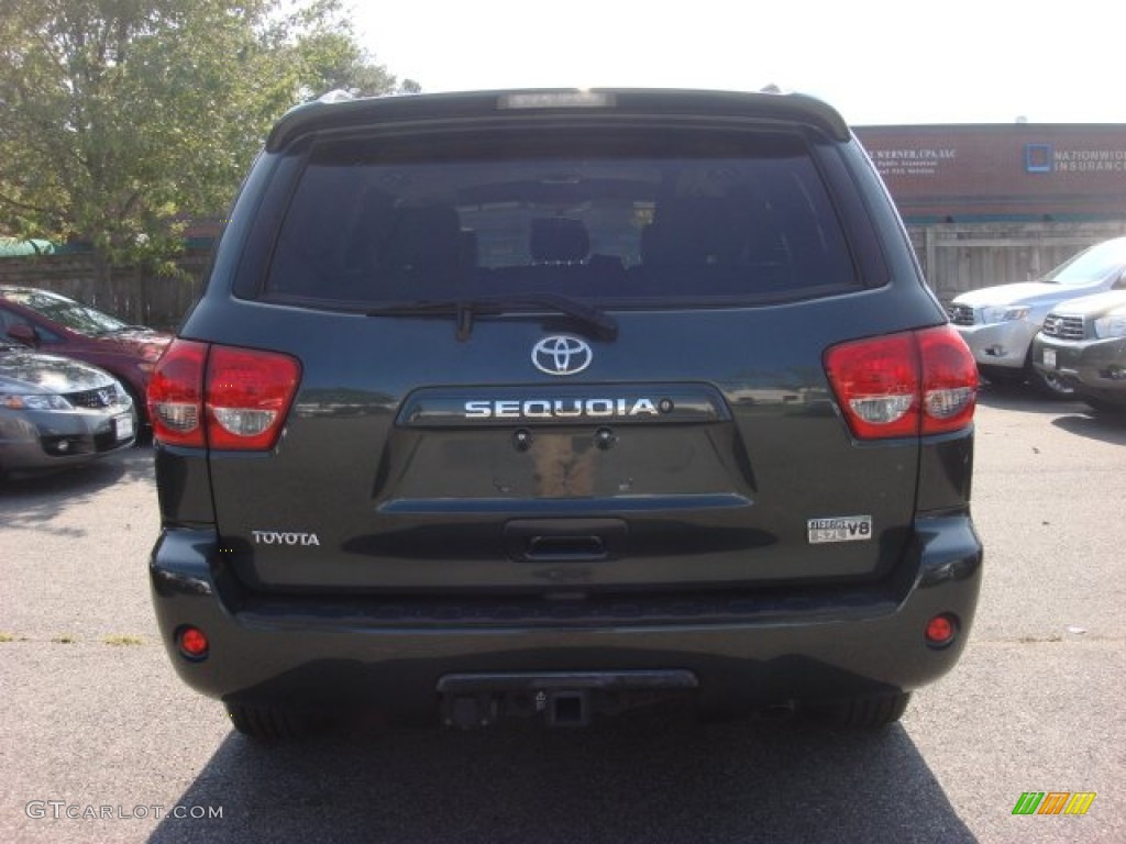 2008 Sequoia SR5 - Timberland Green Mica / Sand Beige photo #4