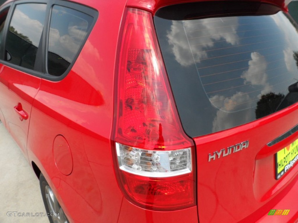 2012 Elantra GLS Touring - Chilipepper Red / Beige photo #15