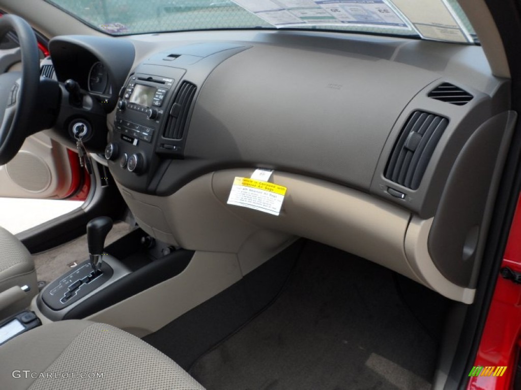 2012 Elantra GLS Touring - Chilipepper Red / Beige photo #20