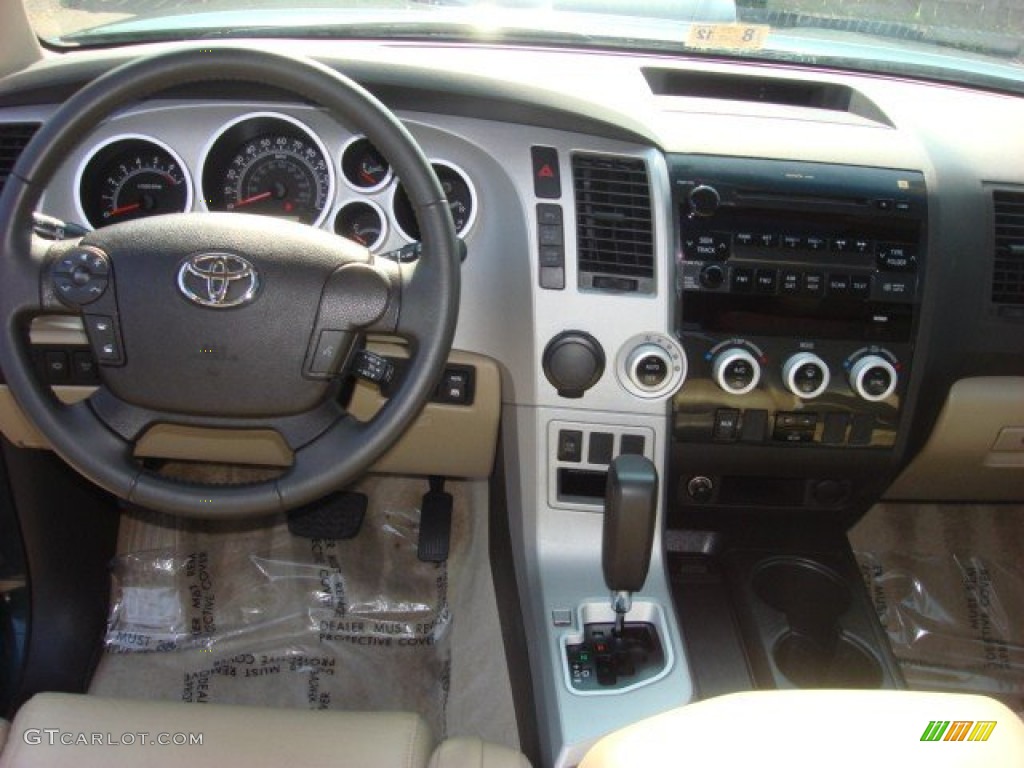 2008 Sequoia SR5 - Timberland Green Mica / Sand Beige photo #13