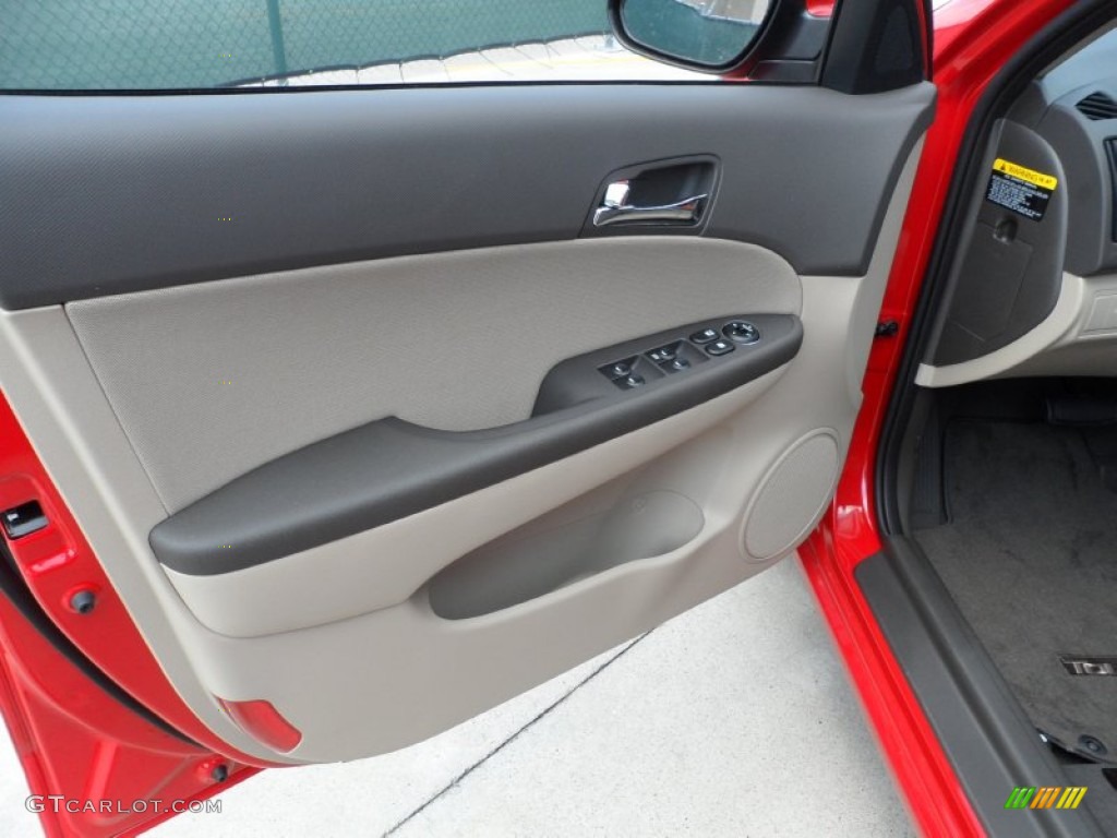 2012 Elantra GLS Touring - Chilipepper Red / Beige photo #25