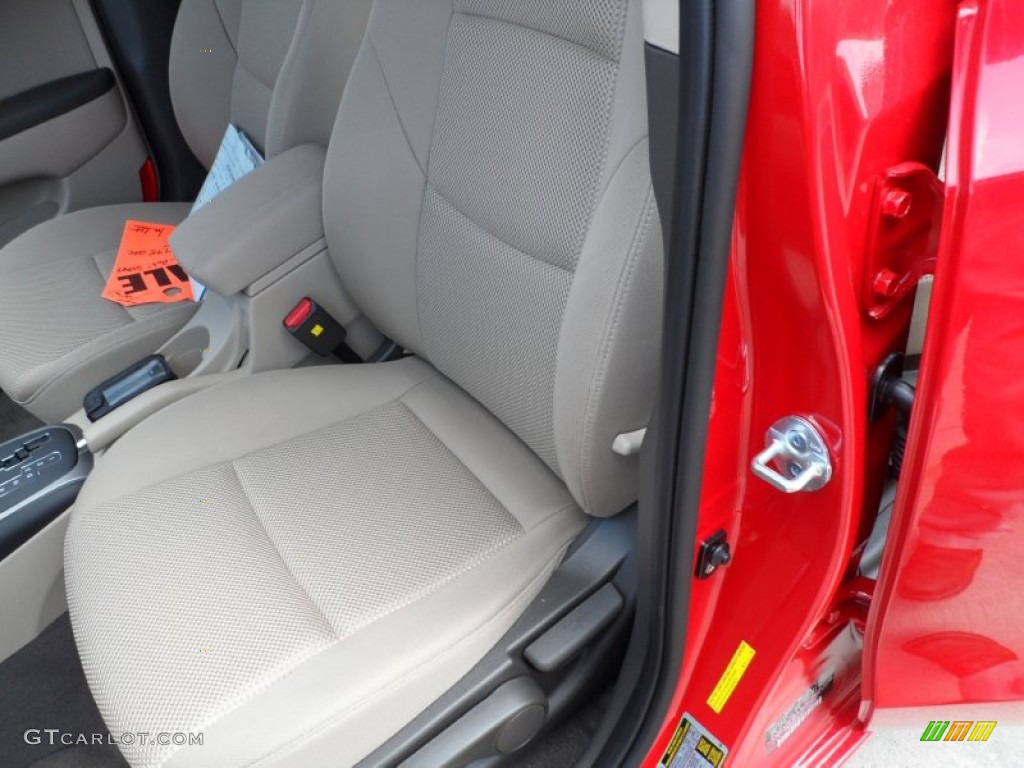 2012 Elantra GLS Touring - Chilipepper Red / Beige photo #27