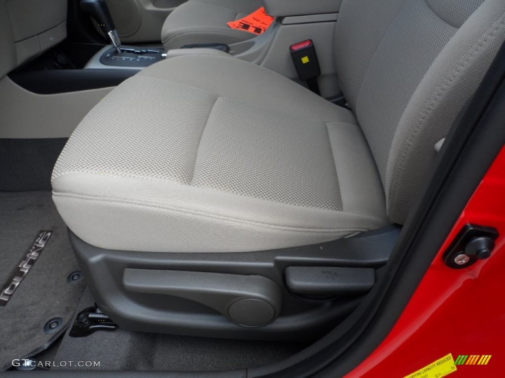 2012 Elantra GLS Touring - Chilipepper Red / Beige photo #28