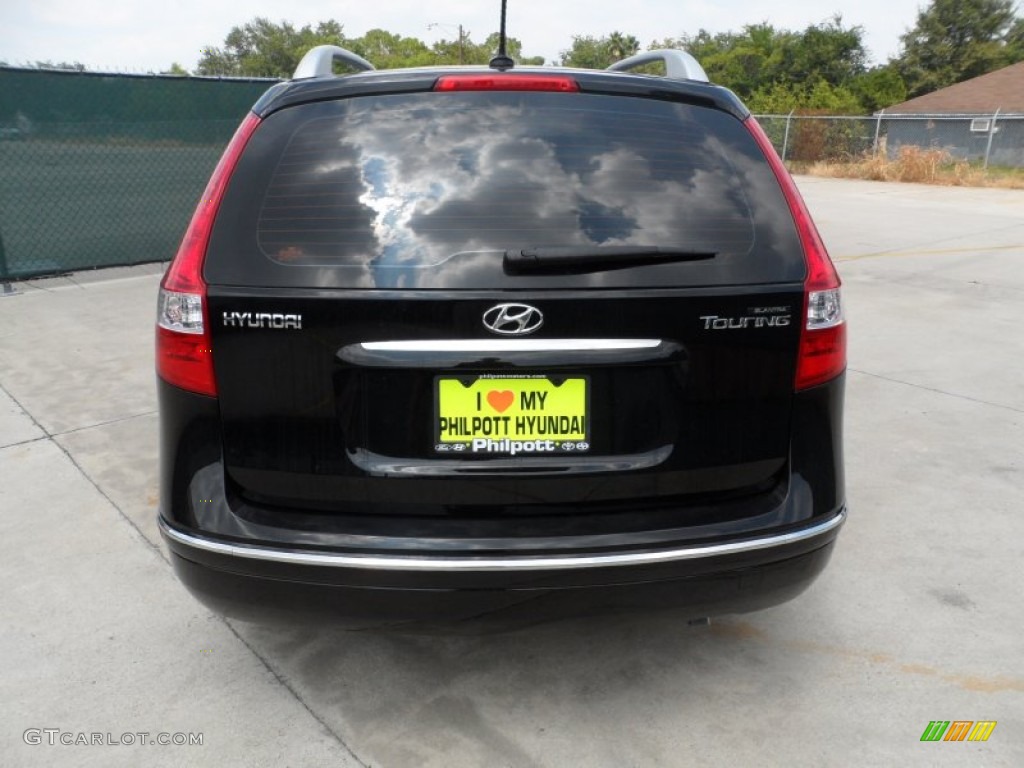 2012 Elantra GLS Touring - Black Noir Pearl / Beige photo #4